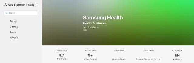 Samsung Health on the App Store